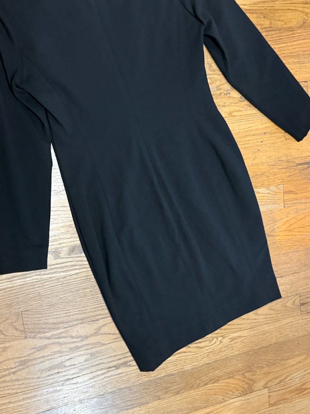 Carlisle Collection Black Long-Sleeve Bow-Accent Sheath Dress - Picture 10 of 11